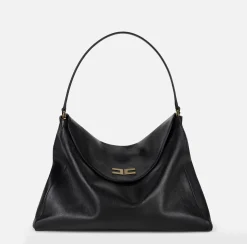 Elisabetta Franchi Shoulder Bags|Avenue Bag Large Hobo Black