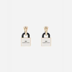 Elisabetta Franchi Jewelry|Bag Iconic Earrings Gold