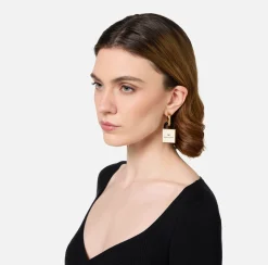 Elisabetta Franchi Jewelry|Bag Iconic Earrings Gold