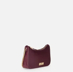 Elisabetta Franchi Shoulder Bags|Bag with double shoulder strap and logo RougeNoir