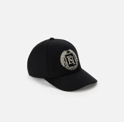 Elisabetta Franchi Hats|Baseball cap with logo Black