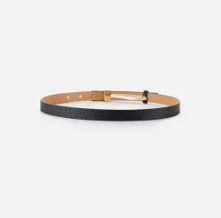 Elisabetta Franchi Belts|Belt with enamelled box buckle Black