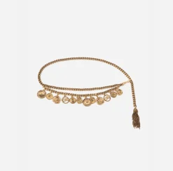 Elisabetta Franchi Belts|Belt With Welded Chains VintageGold