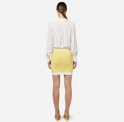 Elisabetta Franchi Shirts And Blouses|Blouse in georgette fabric with necklace and charms Ivory