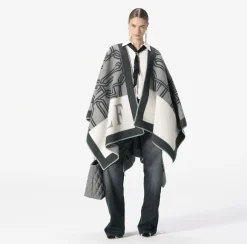 Elisabetta Franchi Shirts And Blouses|Blouse in georgette fabric with ruffles and foulard scarf