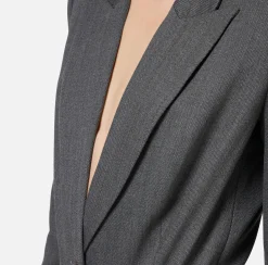 Elisabetta Franchi Jackets And Trench Coats|Bodysuit-style jacket in cool wool