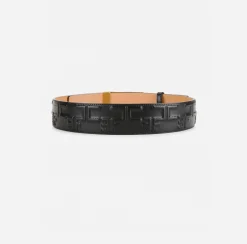 Elisabetta Franchi Belts|Bold Monogram Belt Black