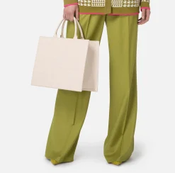 Elisabetta Franchi Handbags|Bold Monogram Large Shopper