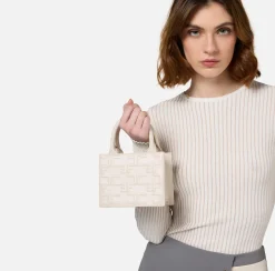 Elisabetta Franchi Handbags|Bold Monogram Mini Shopper