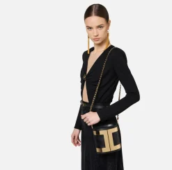 Elisabetta Franchi Strap Bags|Bucket bag with logo