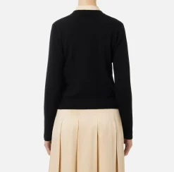 Elisabetta Franchi Knitwear And Sweatshirts|Cashmere blend cardigan Black
