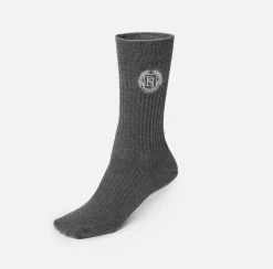 Elisabetta Franchi Stockings And Tights|Cashmere socks with logo embroidery