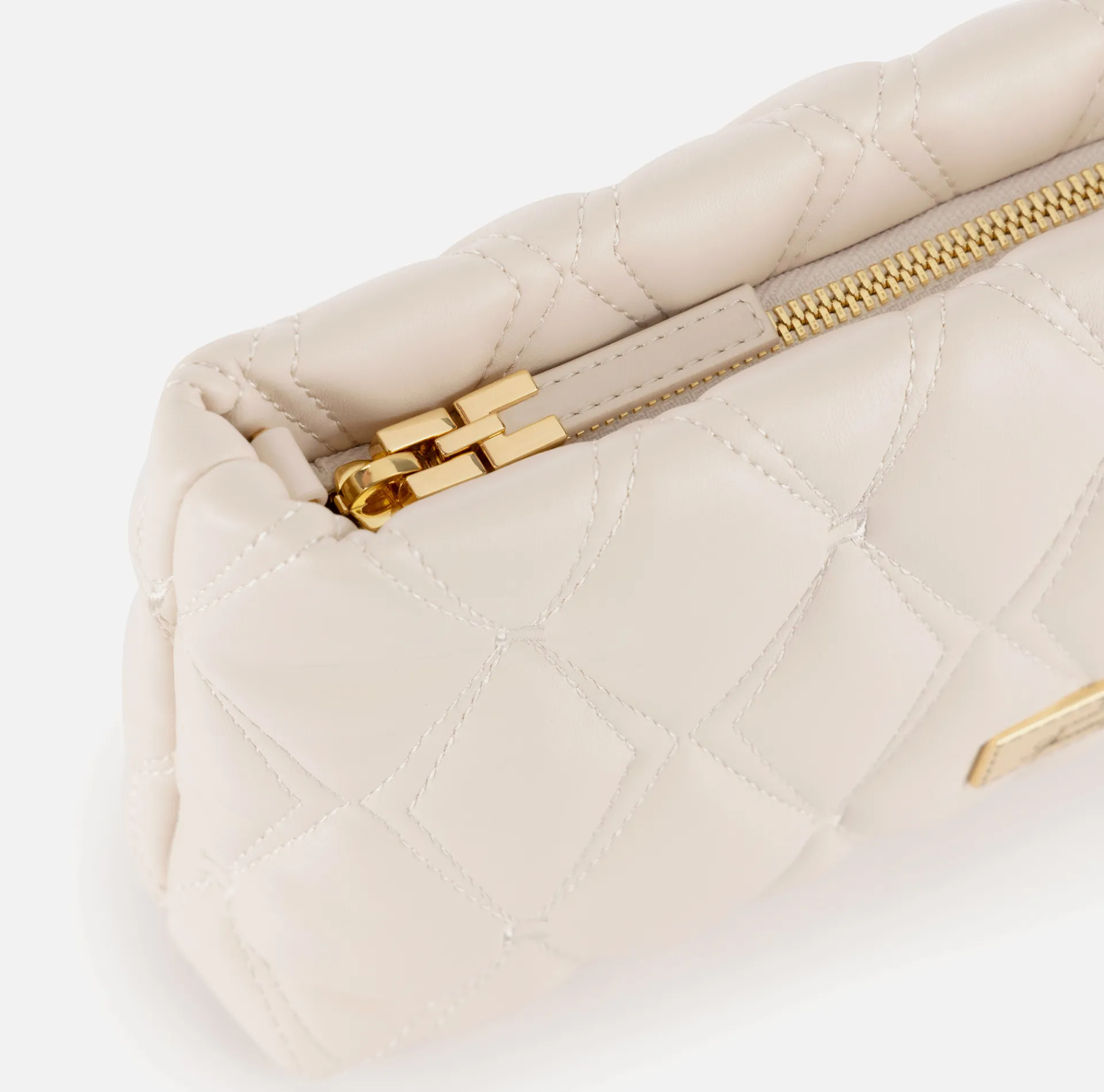 Elisabetta Franchi Clutch|Clutch bag in embossed fabric with chain shoulder strap Latex