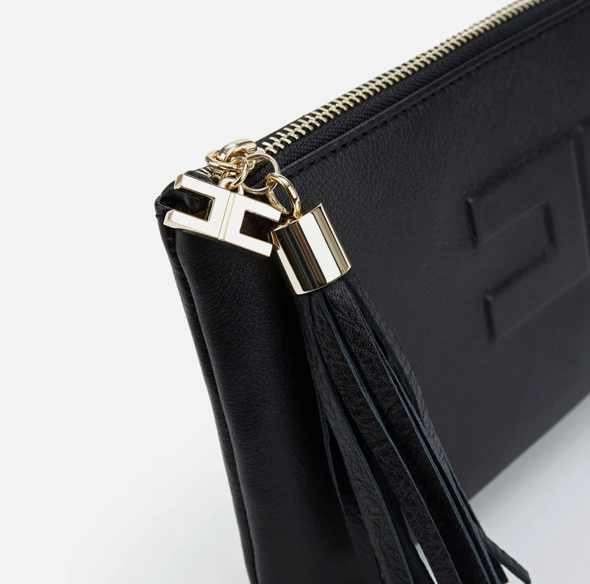 Elisabetta Franchi Wallets|Clutch Bag With Logo Black