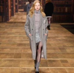 Elisabetta Franchi Coats And Jackets|Cotton double-breasted oversized coat with emblem