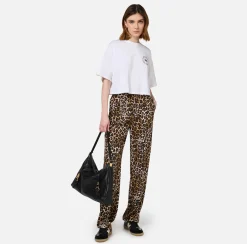 Elisabetta Franchi Top And T-Shirts|Cropped jersey T-shirt with logo