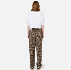 Elisabetta Franchi Top And T-Shirts|Cropped jersey T-shirt with logo Chalk
