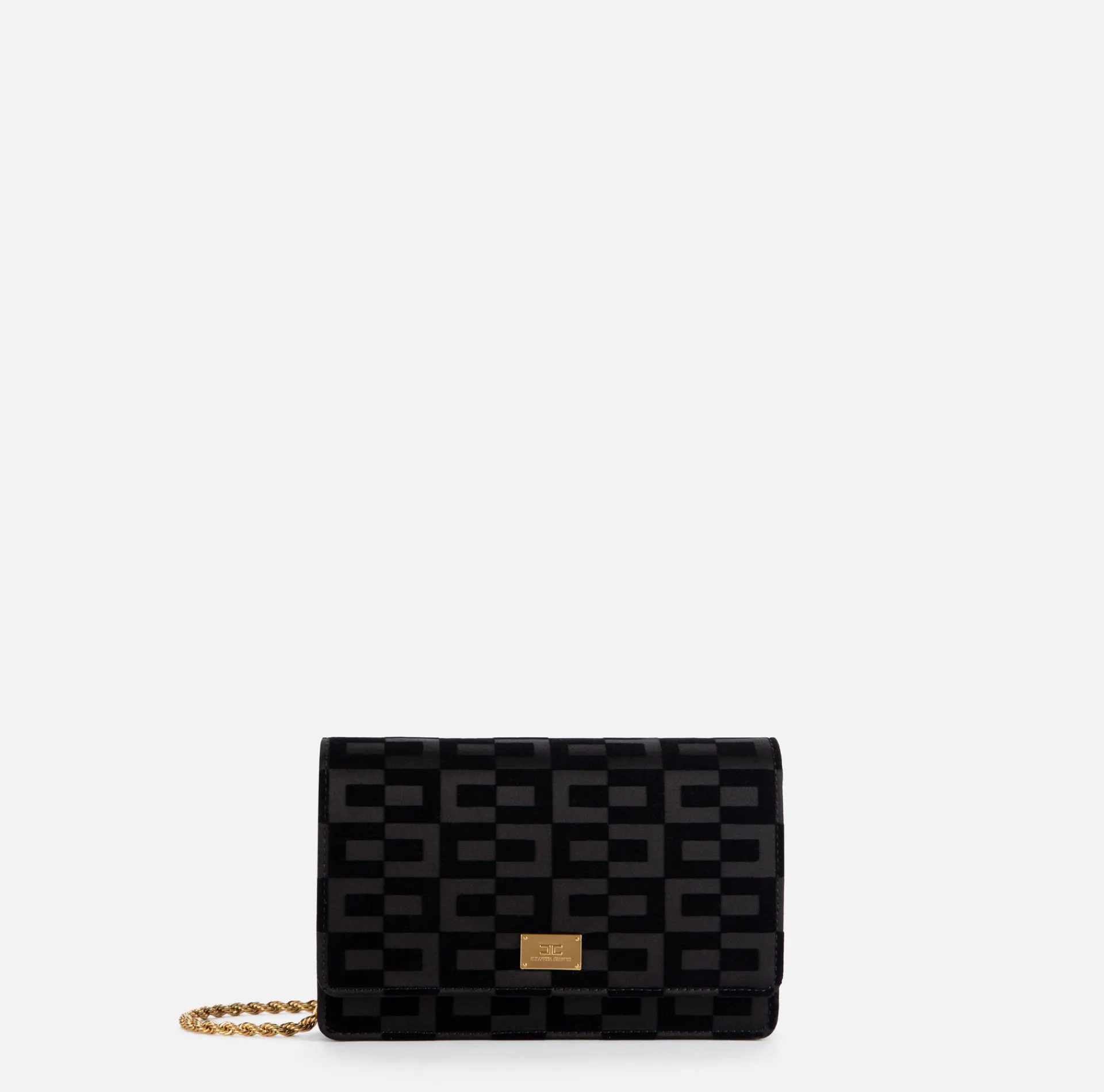 Elisabetta Franchi Strap Bags|Crossbody bag La Dame Black