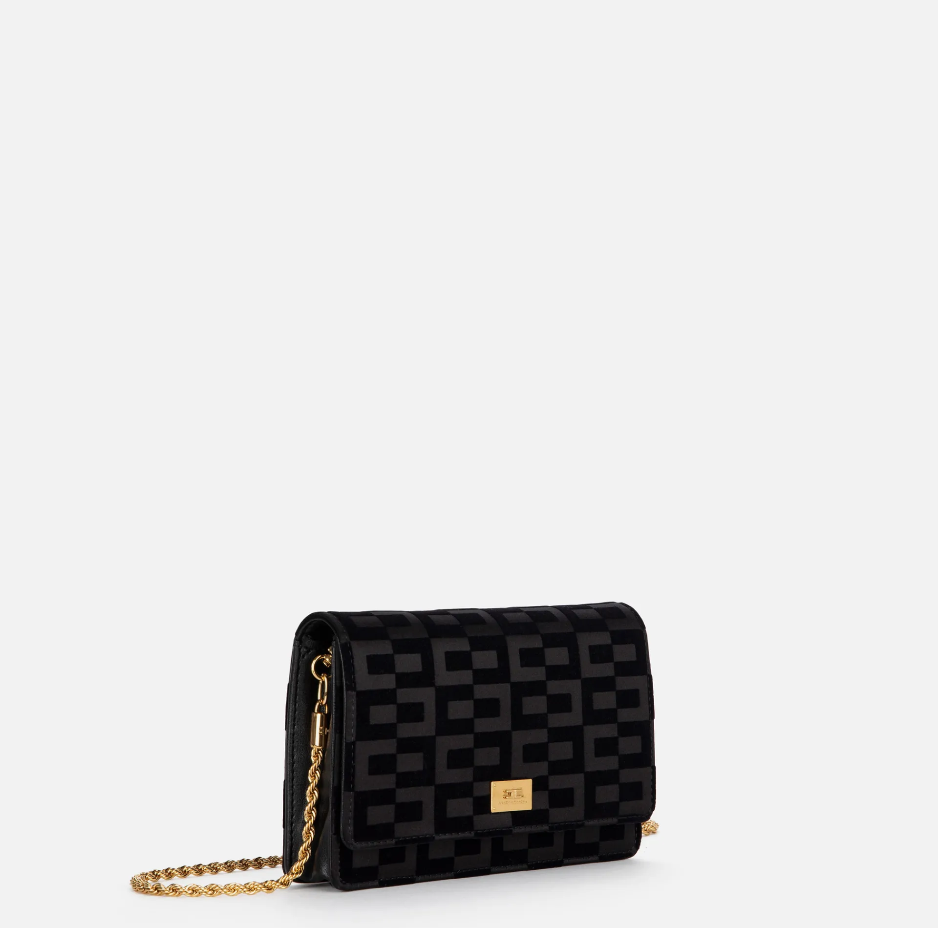 Elisabetta Franchi Strap Bags|Crossbody bag La Dame Black