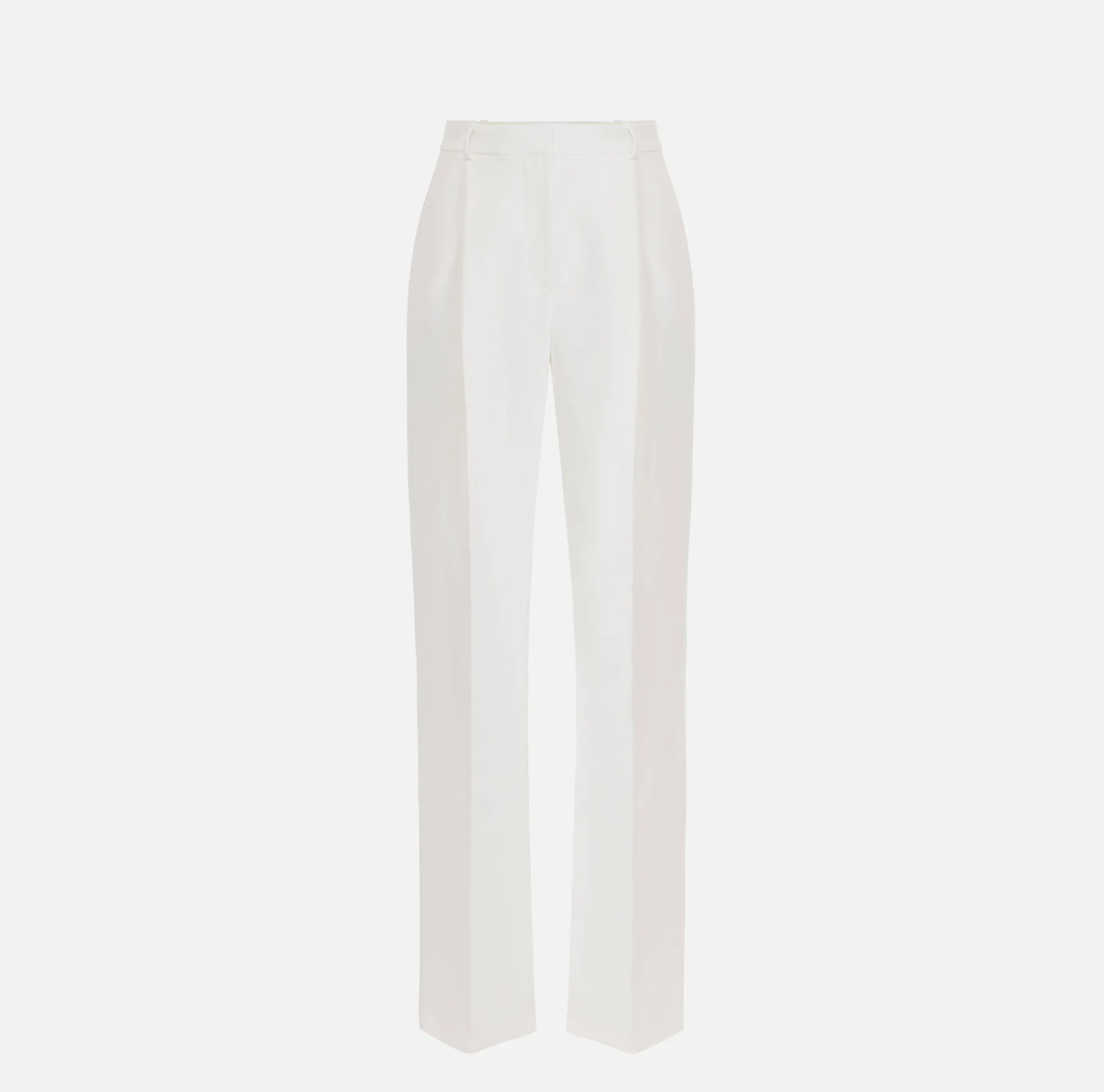 Elisabetta Franchi Trousers And Shorts|Crêpe trousers with darts Ivory