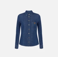 Elisabetta Franchi Shirts And Blouses|Denim shirt with breast pocket