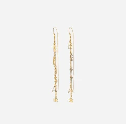 Elisabetta Franchi Jewelry|Earring Written Elisabetta YellowGold