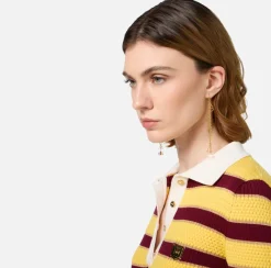 Elisabetta Franchi Jewelry|Earring Written Elisabetta YellowGold