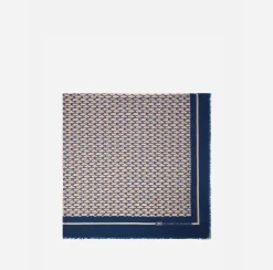 Elisabetta Franchi Scarves|Monogram Scarf Camel/Blue