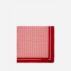 Elisabetta Franchi Scarves|Monogram Scarf Butter/Red