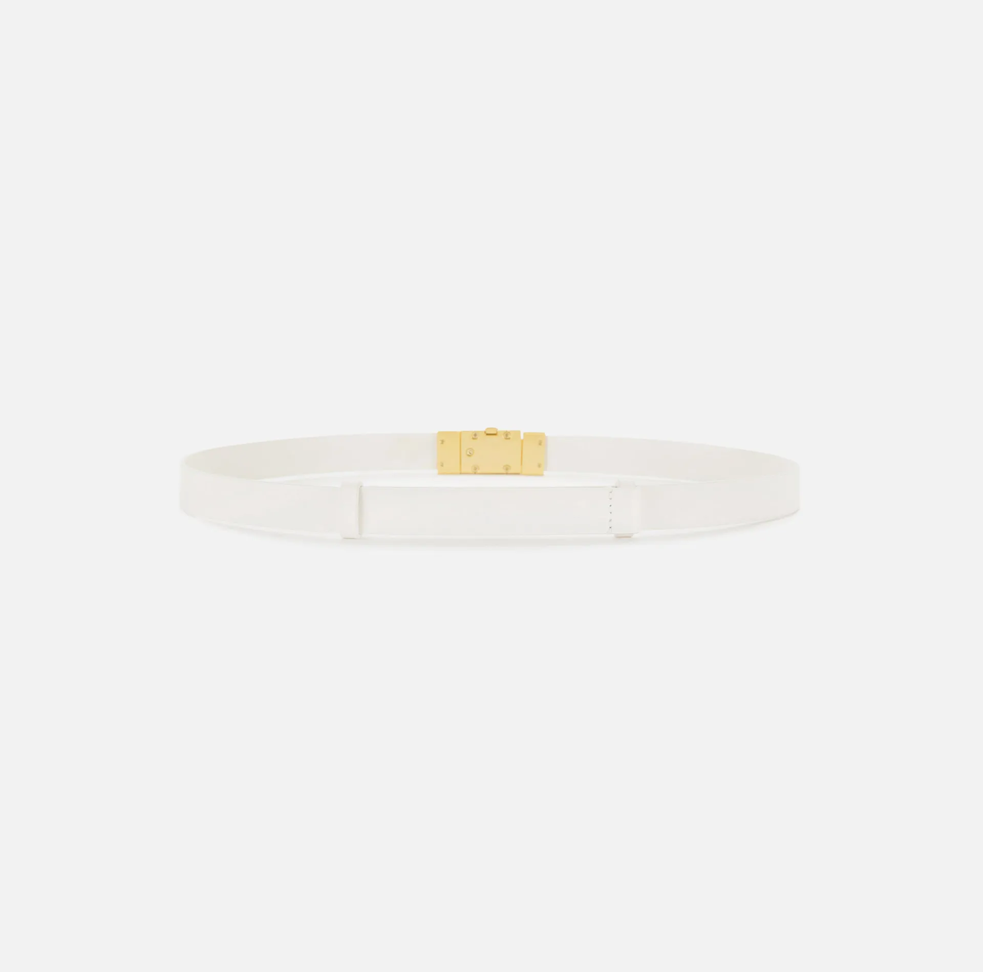 Elisabetta Franchi Belts|High-waisted belt in semi-gloss leather Butter
