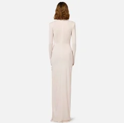 Elisabetta Franchi Red Carpet Dresses|Red Carpet|Jersey red carpet dress with side zip Latex