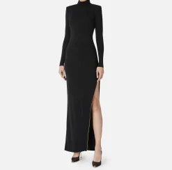 Elisabetta Franchi Red Carpet Dresses|Red Carpet|Jersey red carpet dress with side zip Black