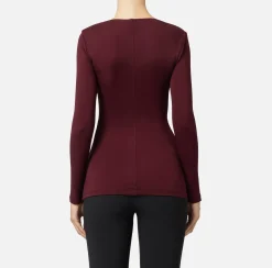 Elisabetta Franchi Top And T-Shirts|Jersey top with draping RougeNoir
