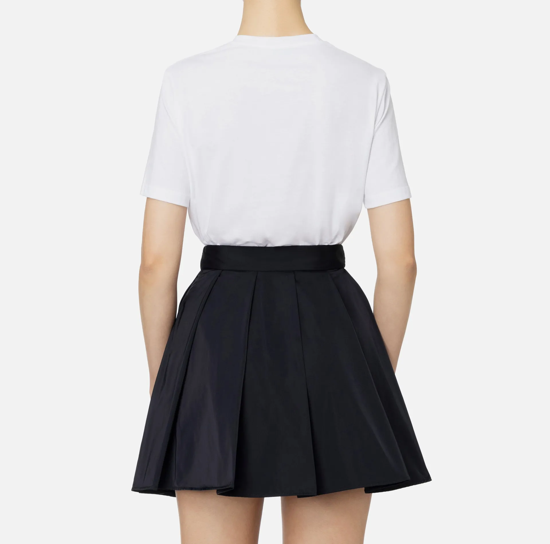 Elisabetta Franchi Top And T-Shirts|Jersey T-shirt with logo made with rhinestones Chalk