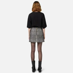Elisabetta Franchi Top And T-Shirts|Jersey T-shirt with maxi logo on the sleeves Black