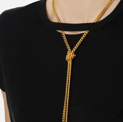 Elisabetta Franchi Top And T-Shirts|Jersey T-shirt with necklace Black