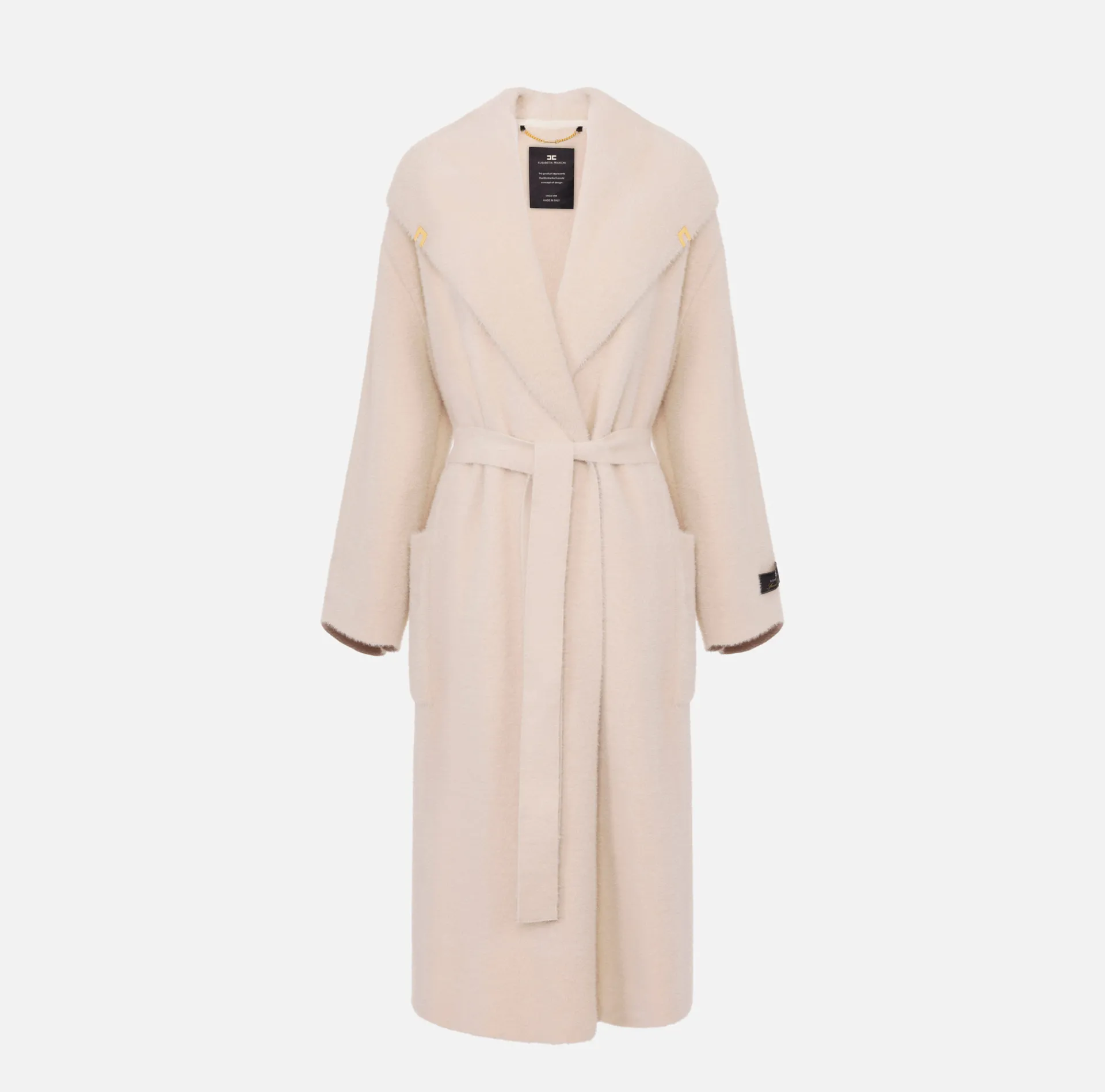 Elisabetta Franchi Coats And Jackets|Knit wrap coat