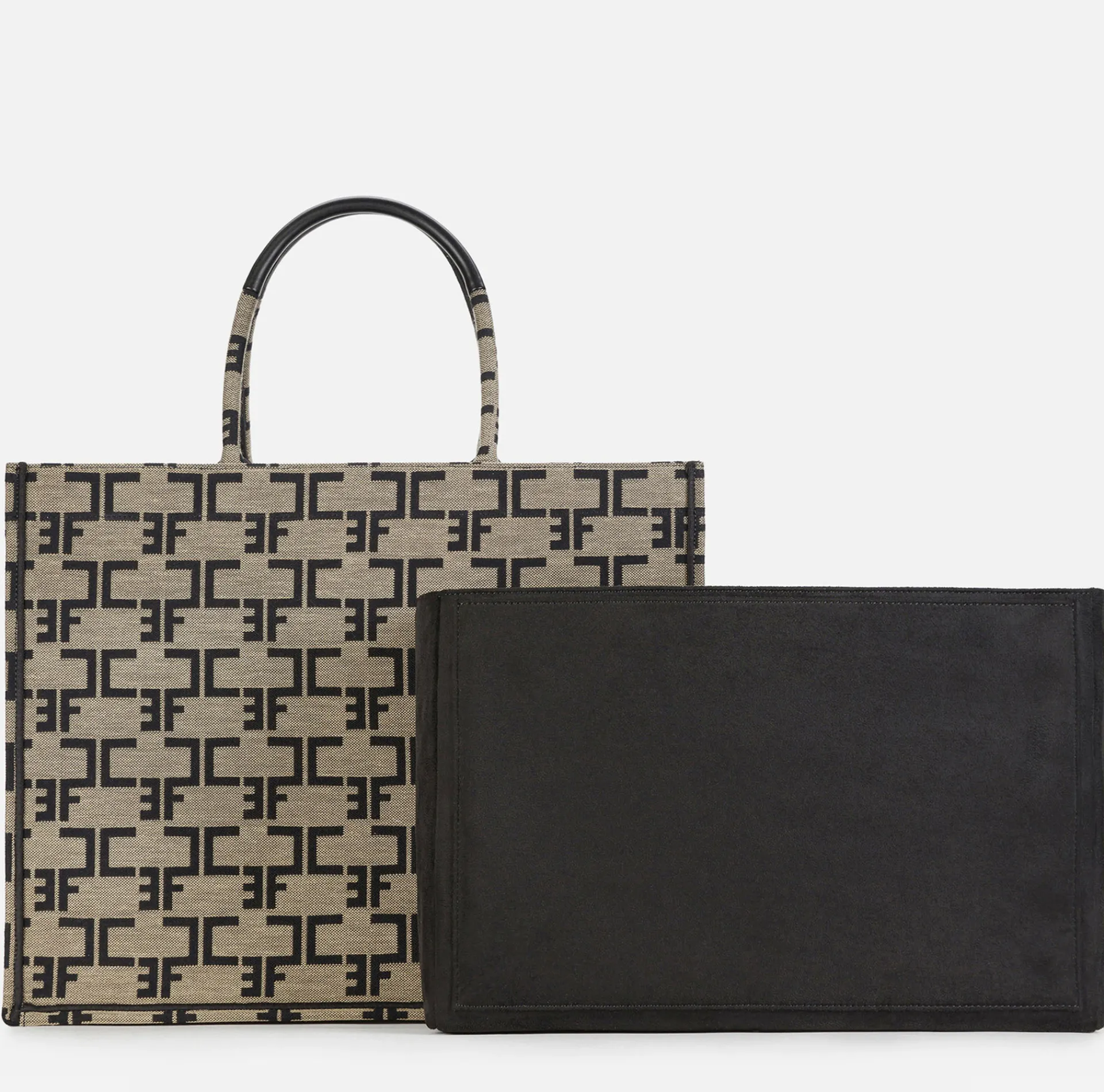 Elisabetta Franchi Handbags|Large Monogram Bag With Organiser