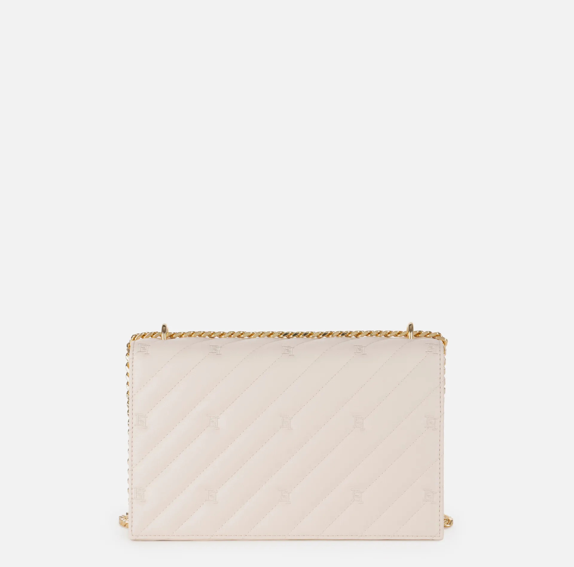 Elisabetta Franchi Strap Bags|Large quilted bag with shoulder strap Latex