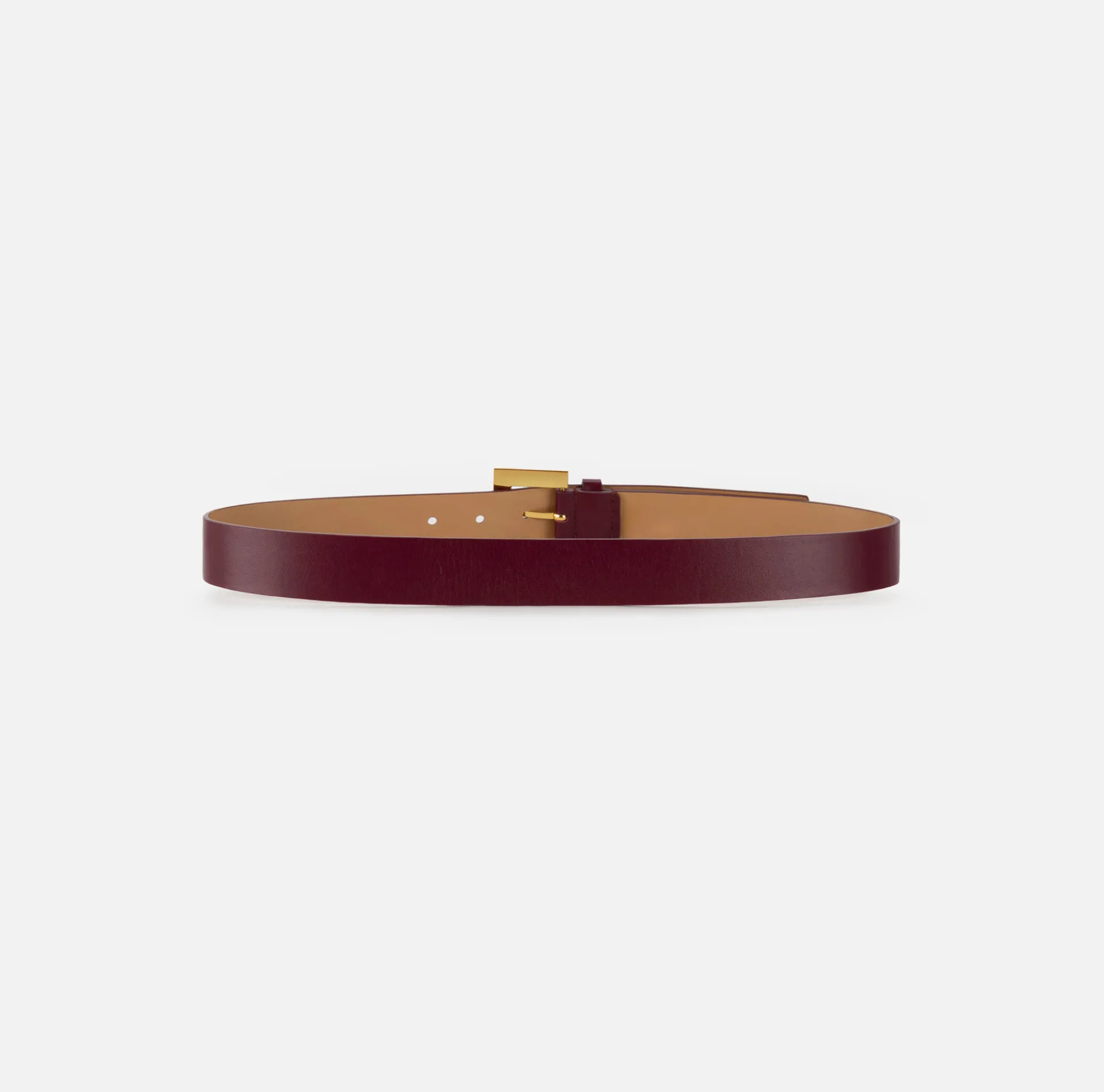 Elisabetta Franchi Belts|Leather belt with hot stamped logo RougeNoir