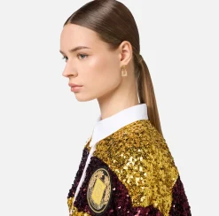 Elisabetta Franchi Jewelry|Lock Earring Gold