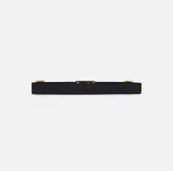 Elisabetta Franchi Belts|Logo jacquard elastic belt with logoed plaque Black