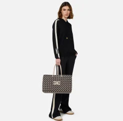 Elisabetta Franchi Shoulder Bags|Madame Monogram Shopper Bag With Logo