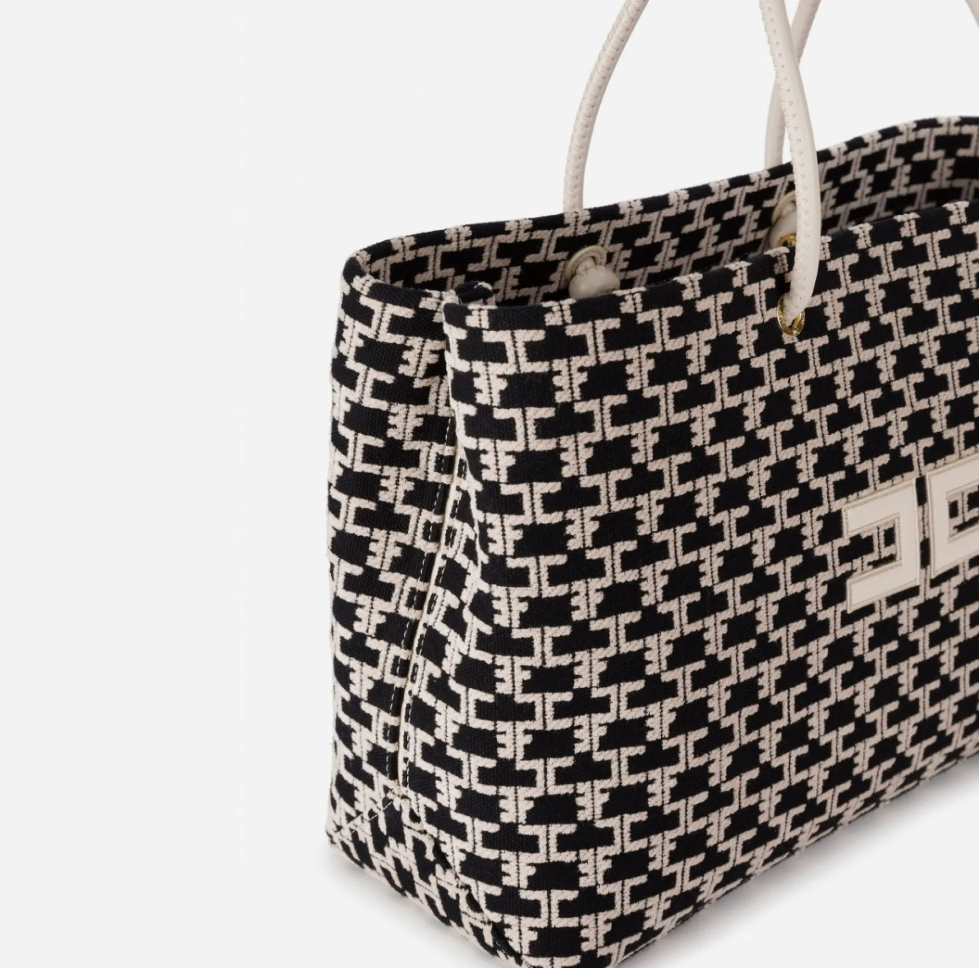Elisabetta Franchi Shoulder Bags|Madame Monogram Shopper Bag With Logo