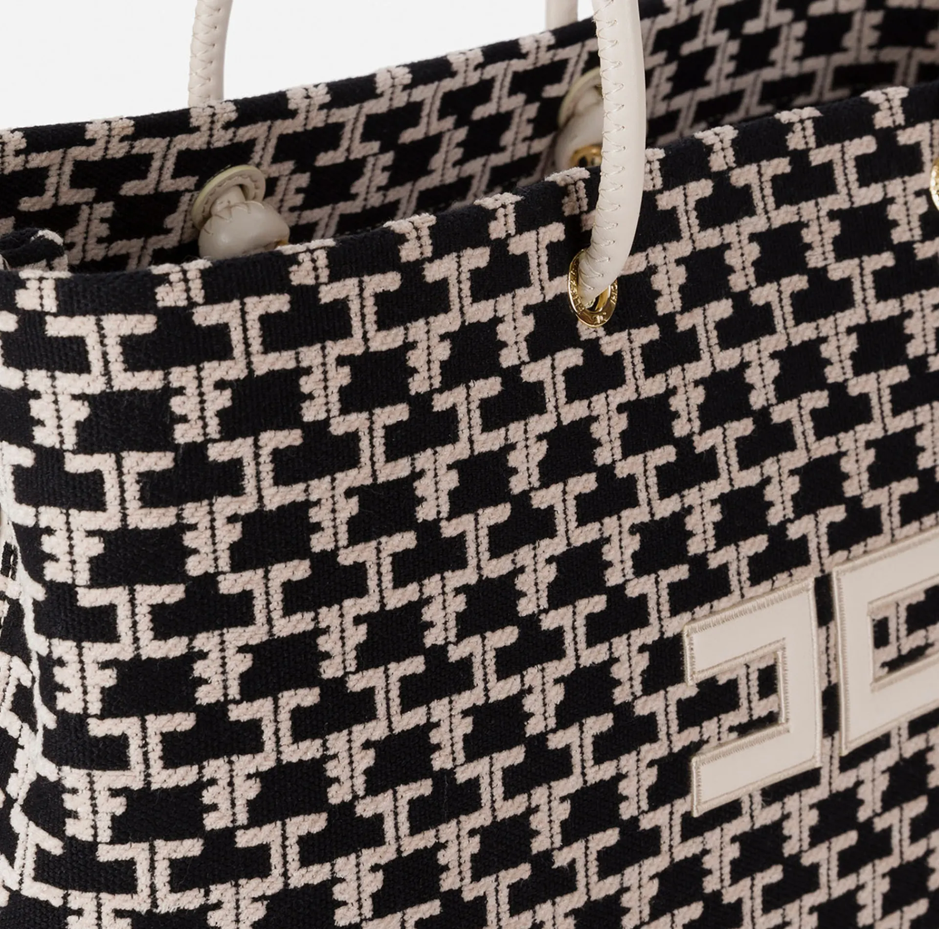 Elisabetta Franchi Shoulder Bags|Madame Monogram Shopper Bag With Logo