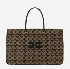 Elisabetta Franchi Shoulder Bags|Madame Monogram Shopper Bag With Logo