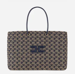 Elisabetta Franchi Shoulder Bags|Madame Monogram Shopper Bag With Logo