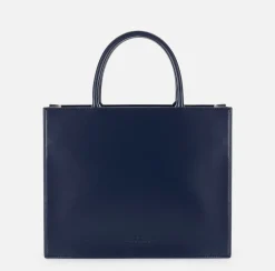 Elisabetta Franchi Handbags|Medium handbag with logo Navy