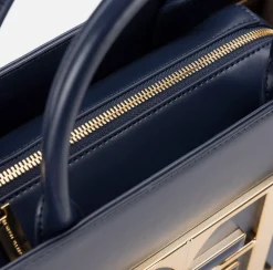 Elisabetta Franchi Handbags|Medium handbag with logo Navy