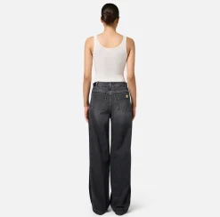 Elisabetta Franchi Top And T-Shirts|Mesh stitch bodysuit in viscose fabric with inlay Ivory